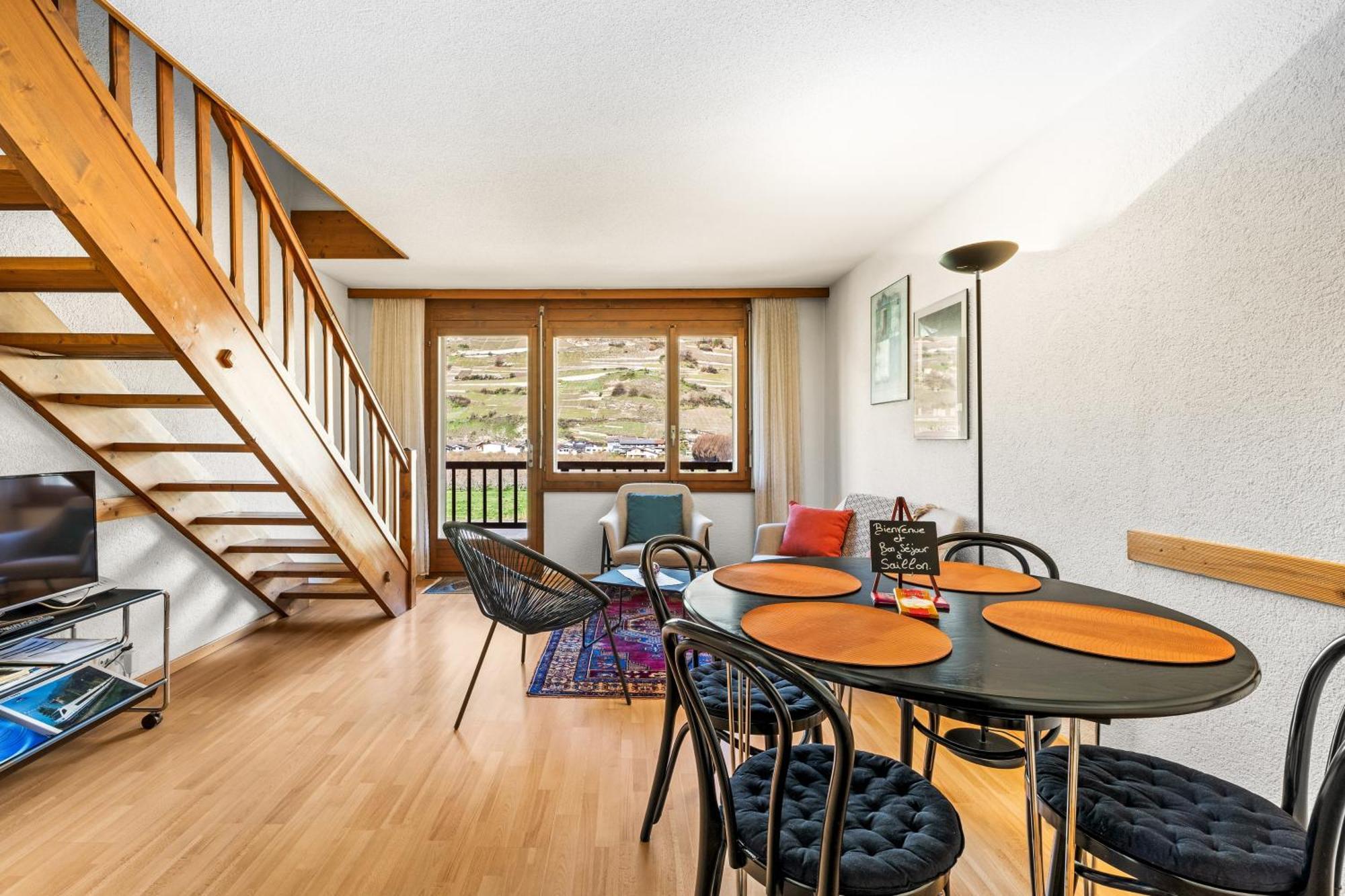 Duplex Cosy Aux Bains De Saillon Apartment Bagian luar foto